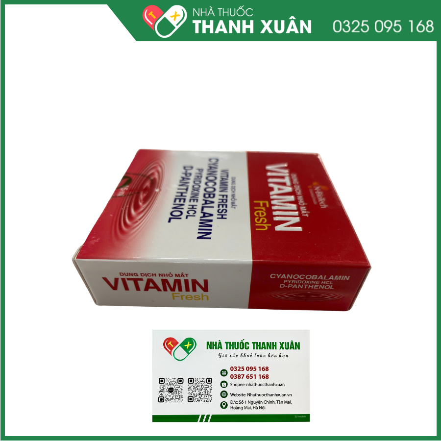 Dung dịch nhỏ mắt Vitamin Fresh bổ sung vitamin và dưỡng chất cho mắt